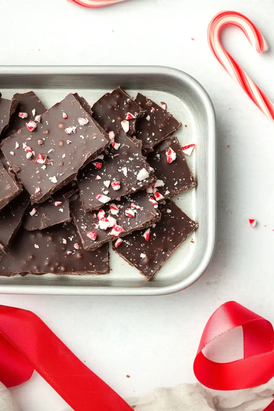 Irresistible Dark Chocolate Peppermint Bark