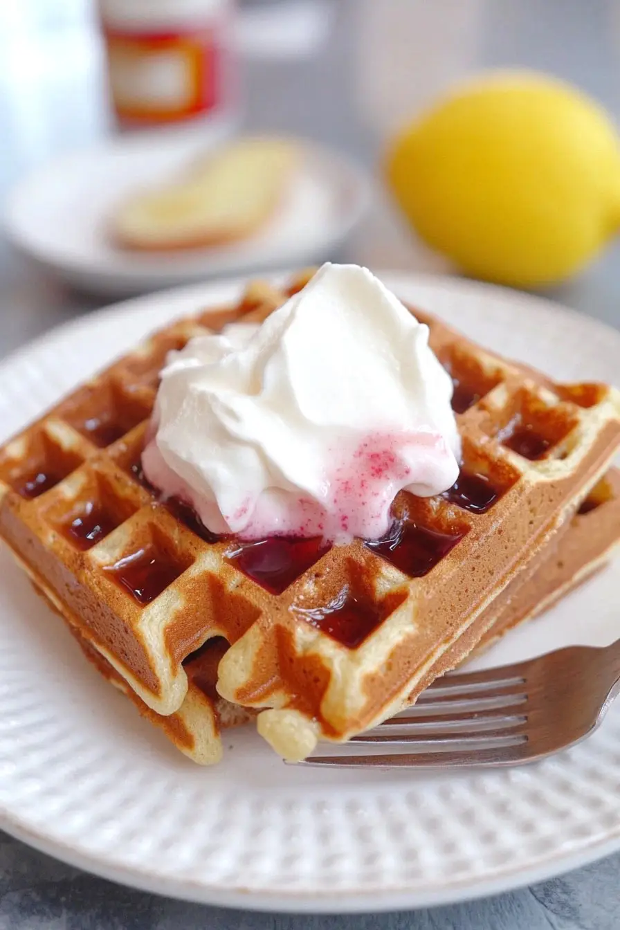 Delicious Rhubarb Waffles Recipe