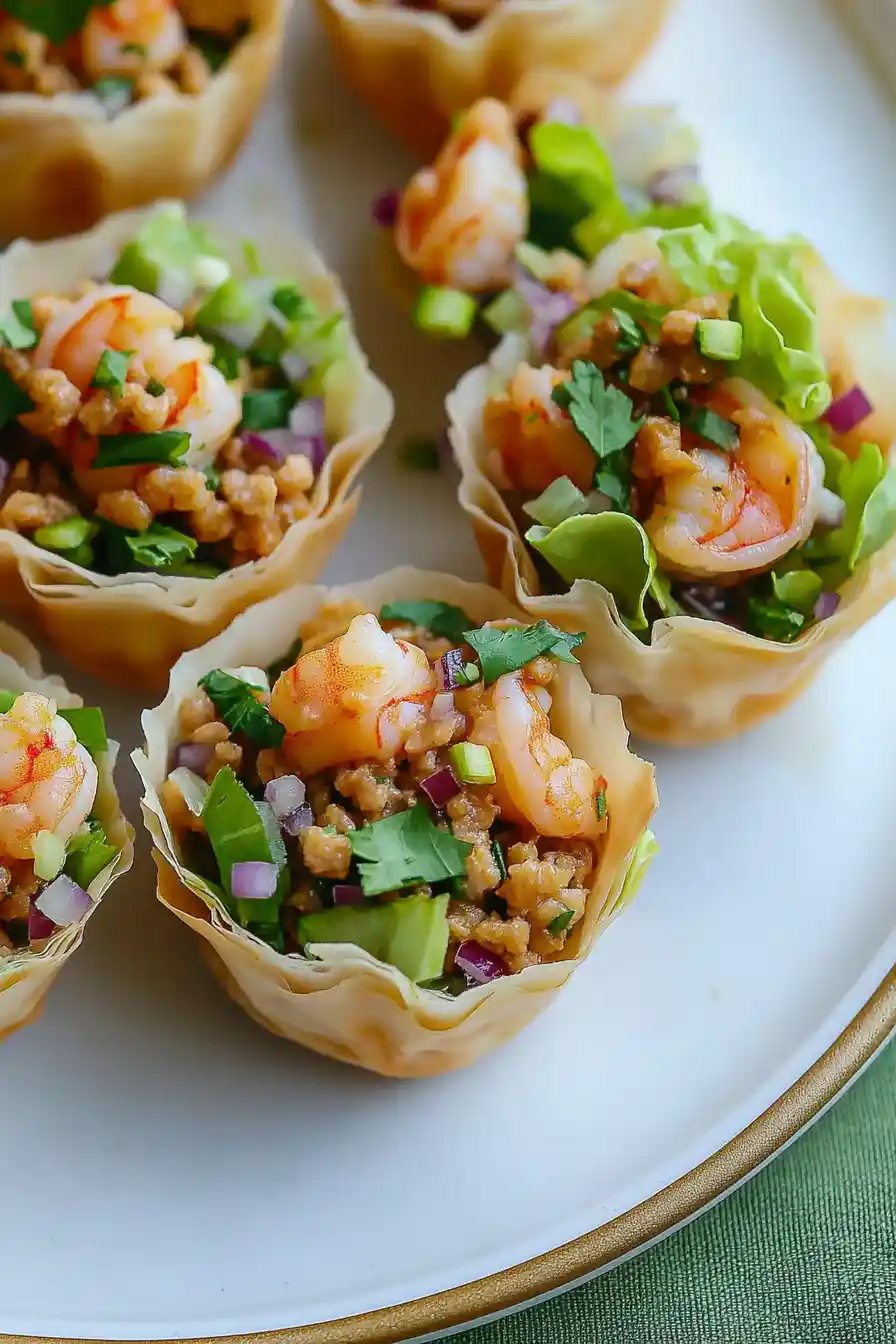 Juicy Shrimp Cocktail Phyllo Cups