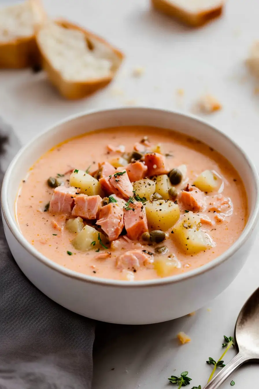 Creamy Smoked Salmon Chowder