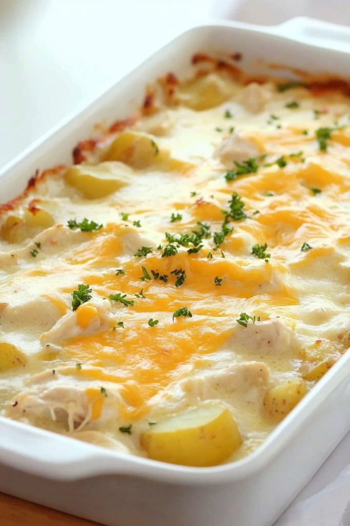 Easy Chicken Potato Casserole