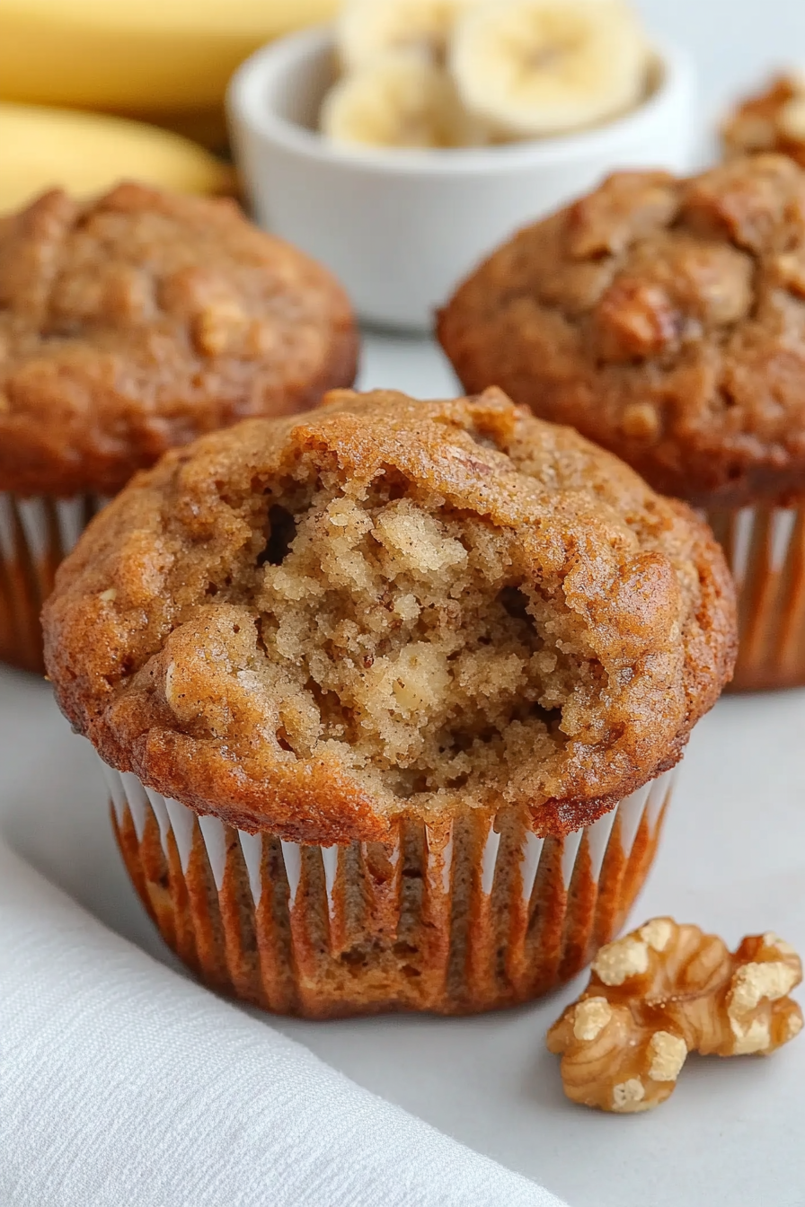 greek yogurt banana muffins