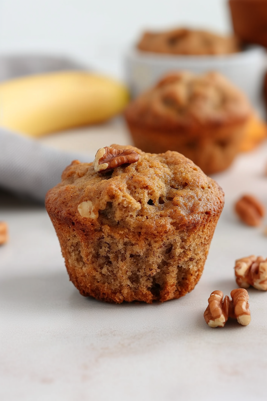 greek yogurt banana muffins