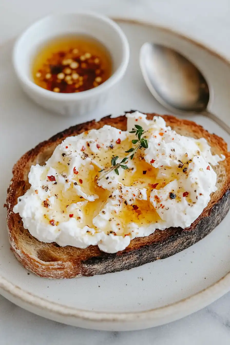 Simple Burrata Appetizer with Honey