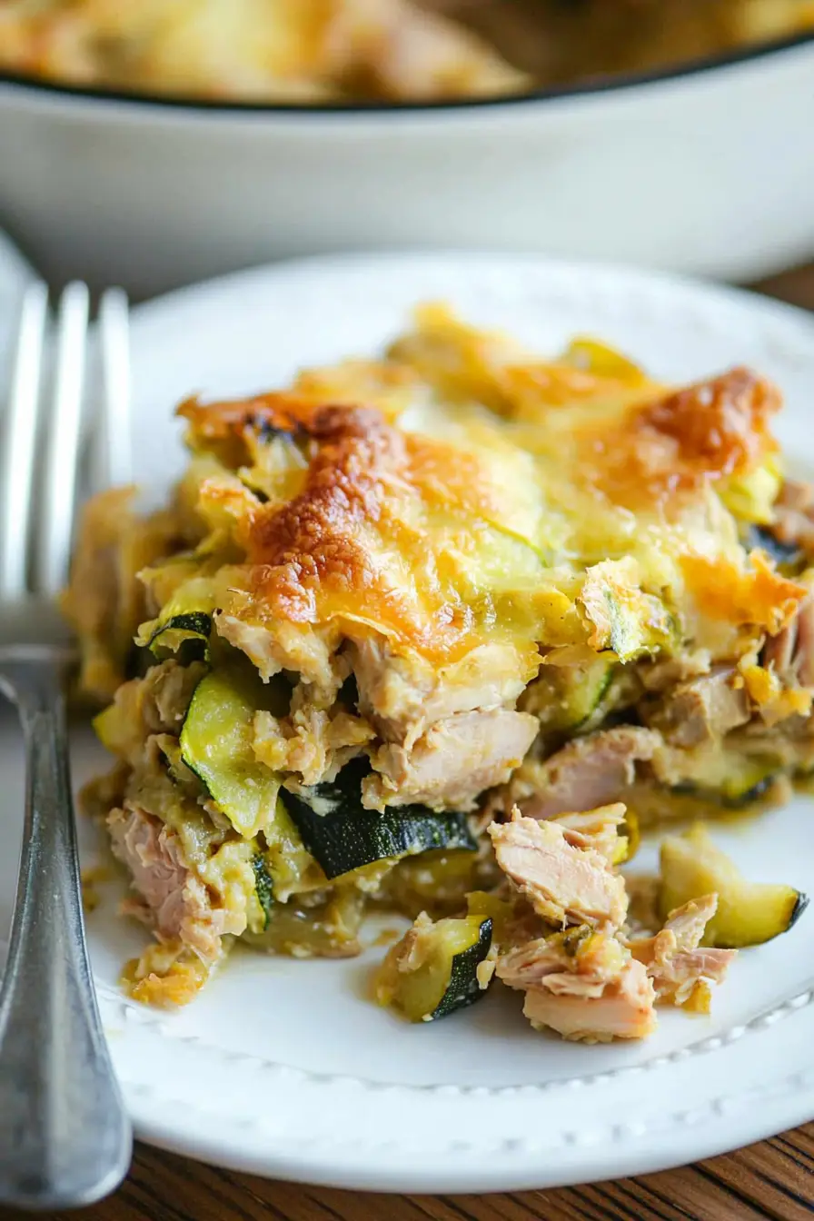 Low Calorie Tuna Zucchini Casserole