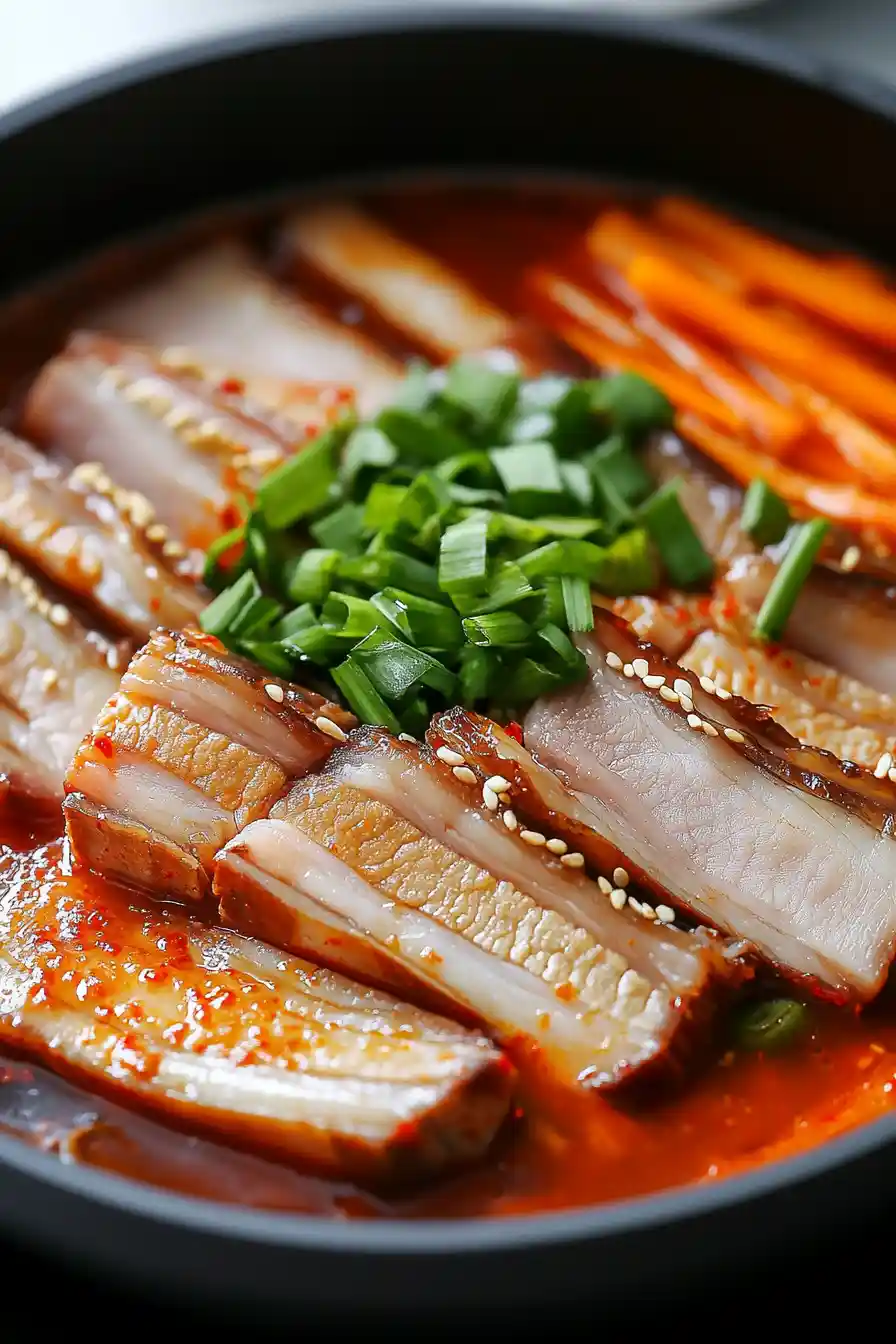 Quick Pork Belly Kimchi Stew