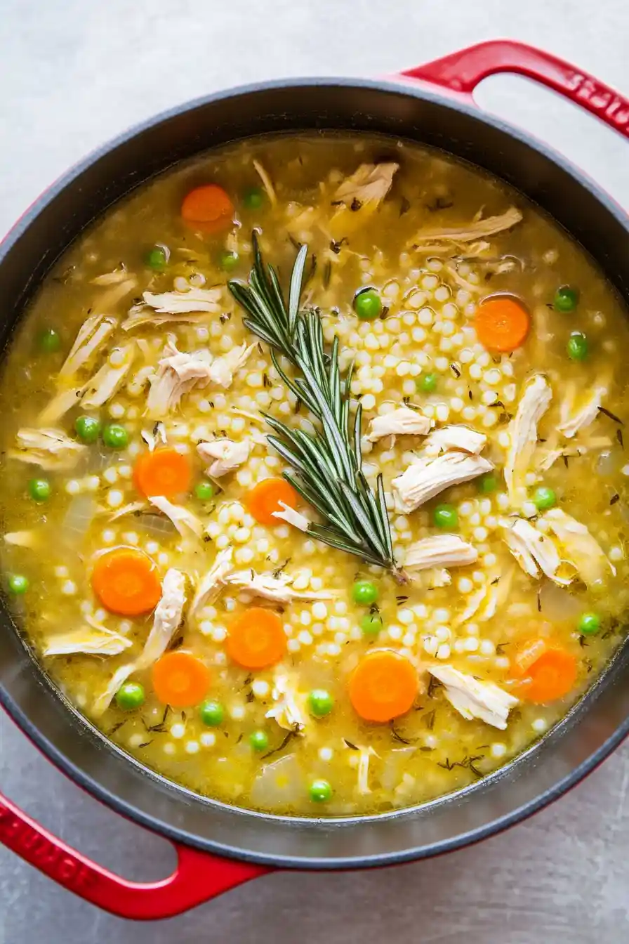 Hearty Couscous Chicken Soup