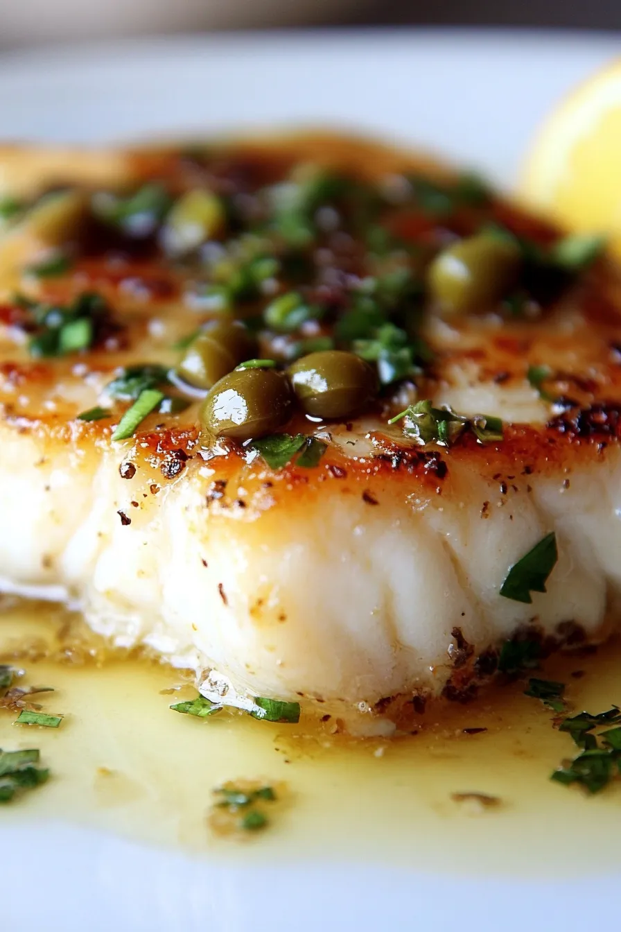 Quick Baked Cod Piccata