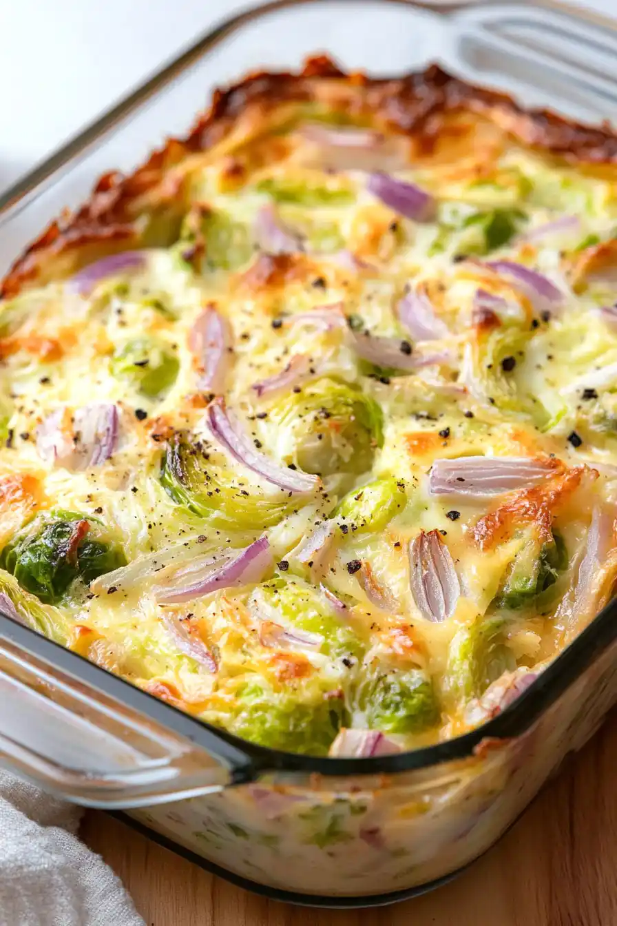 Easy Brussel Sprout Egg Bake