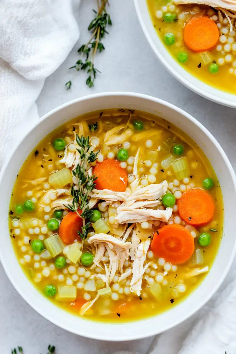 Hearty Couscous Chicken Soup