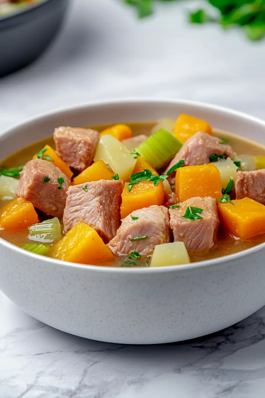 Flavorful Pork Stew with Butternut Squash