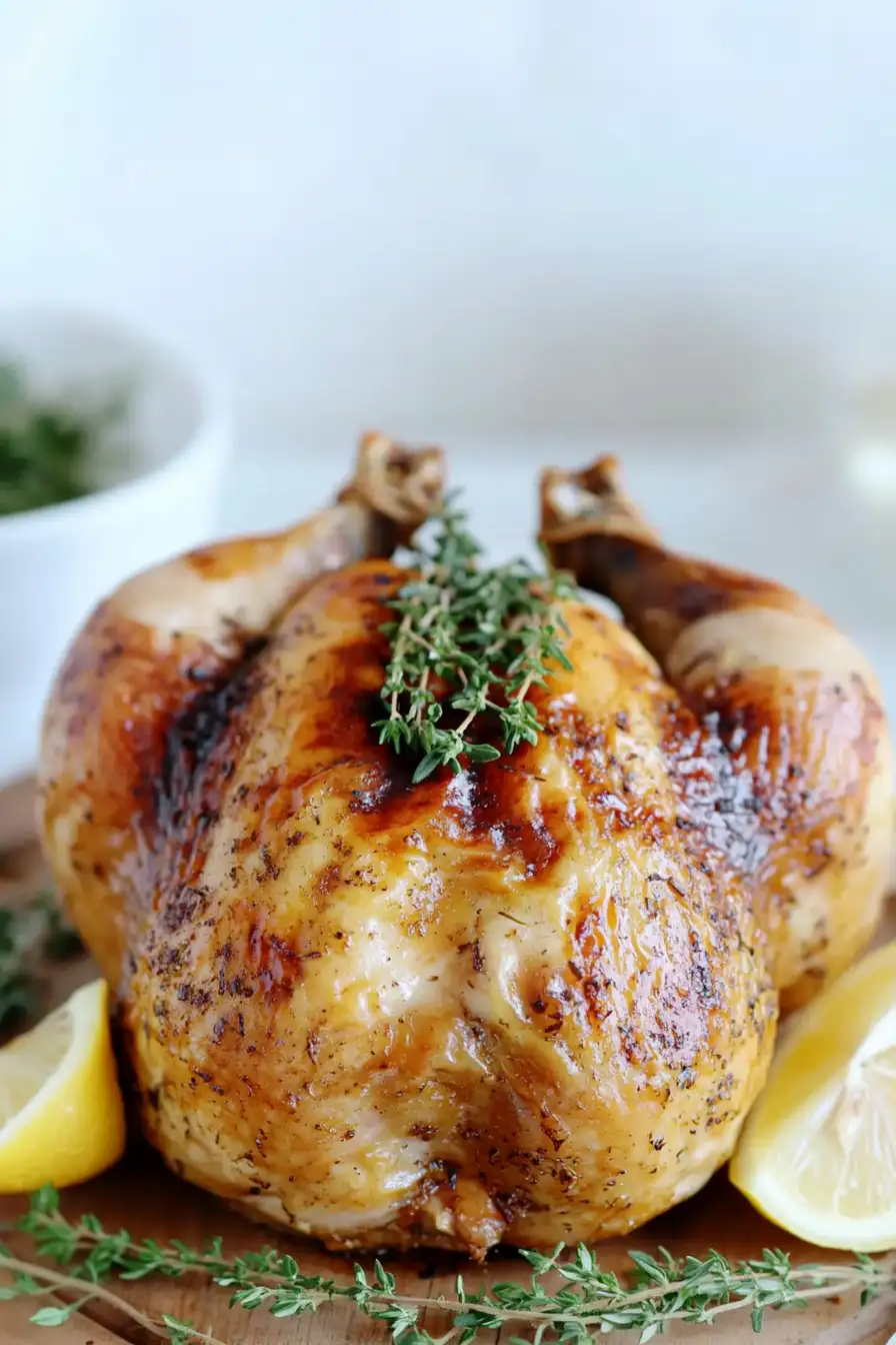 Juicy Homemade Rotisserie Chicken