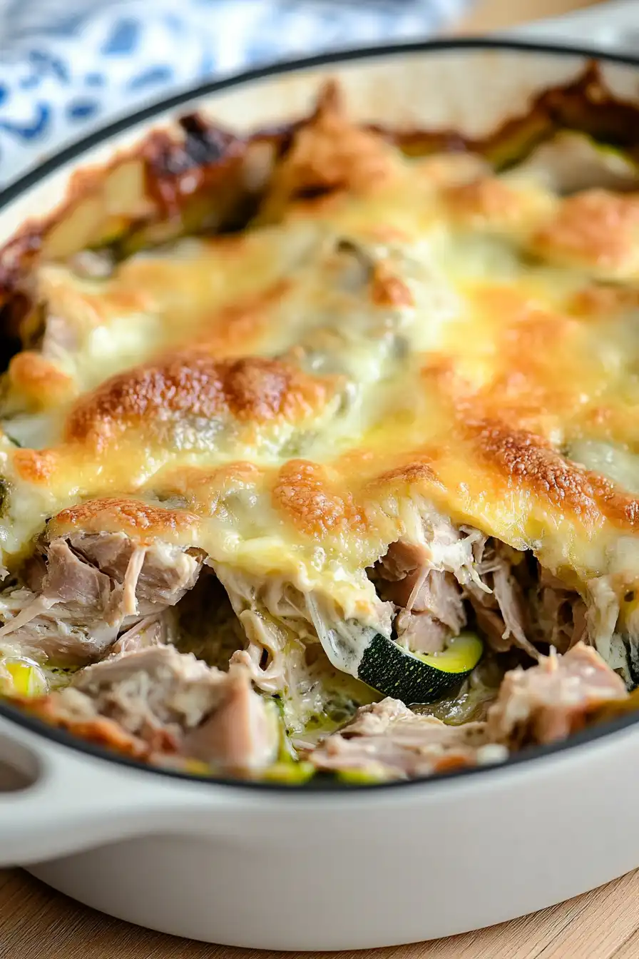 Low Calorie Tuna Zucchini Casserole