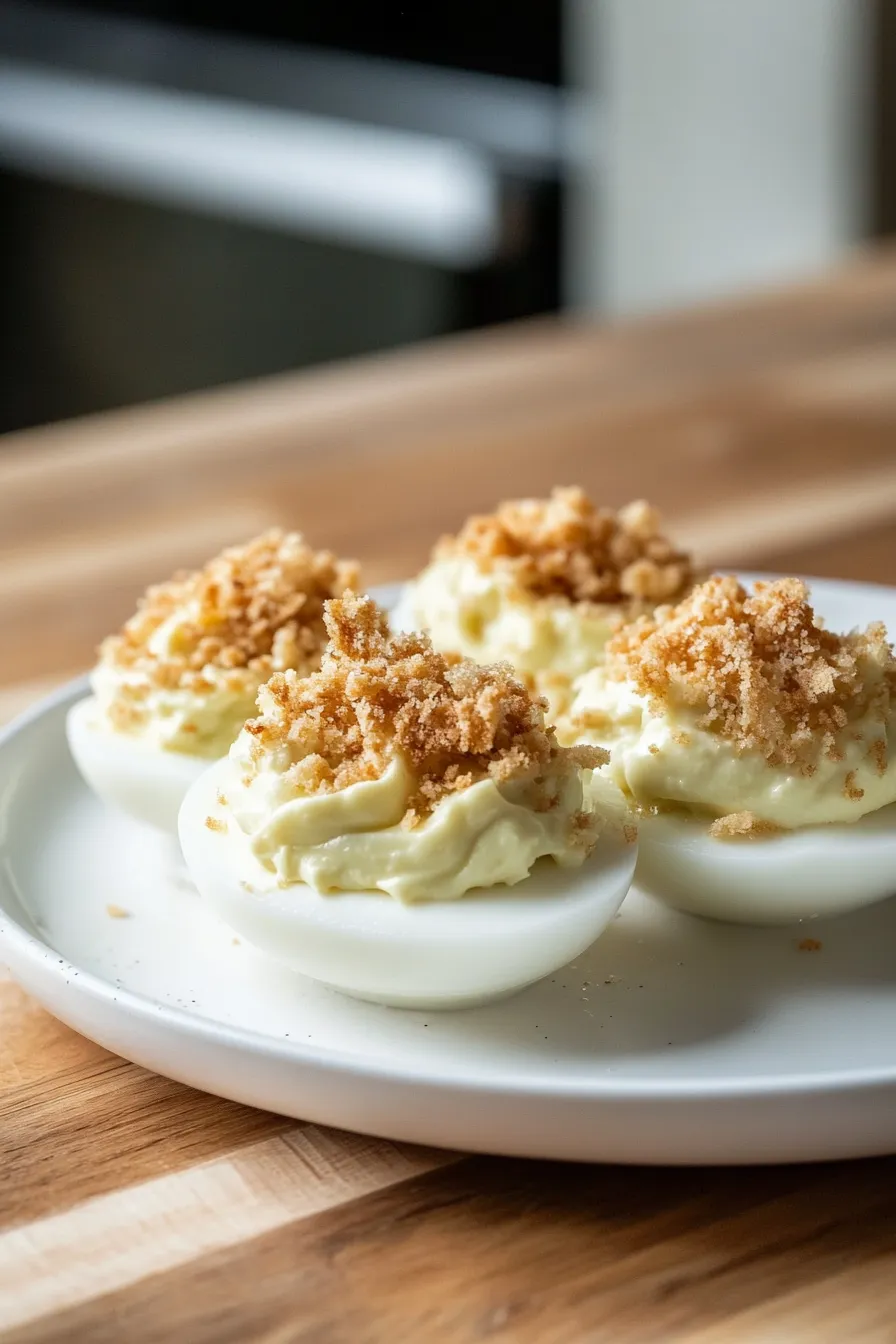 Creamy Queso Deviled Eggs