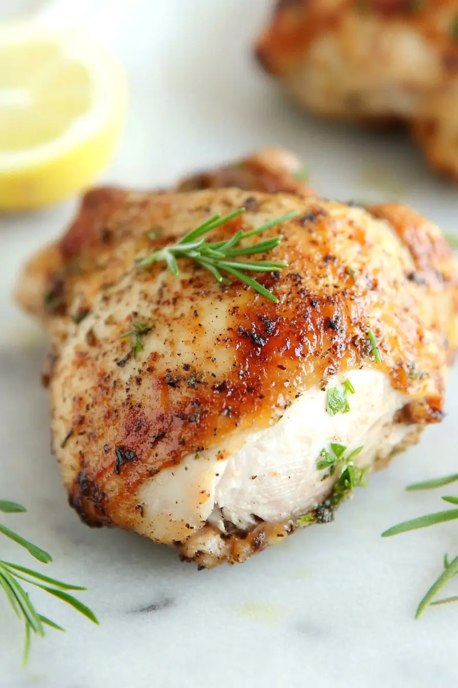 Easy Roasted Half Chicken