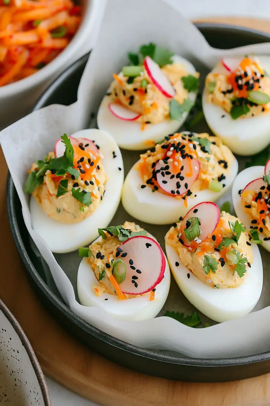 Savory Kimchi Deviled Eggs Recipe
