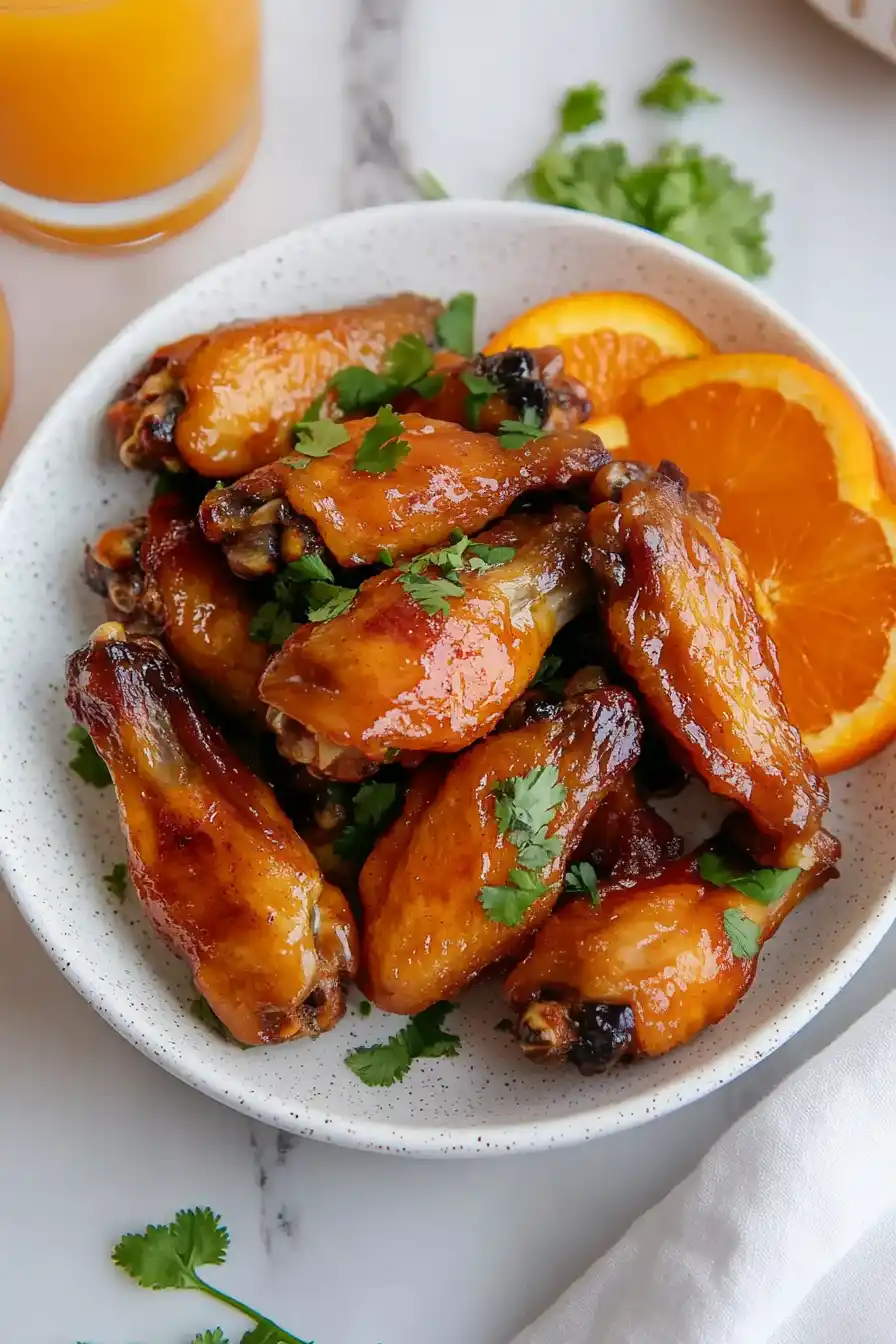 Zesty Orange Juice Chicken Wings