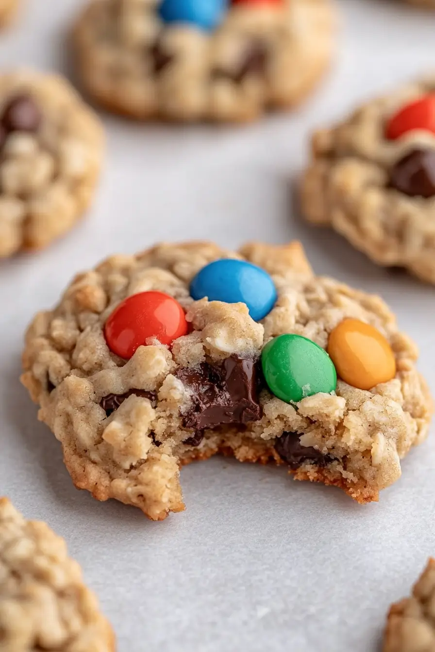 Delicious Oatmeal Monster Cookies