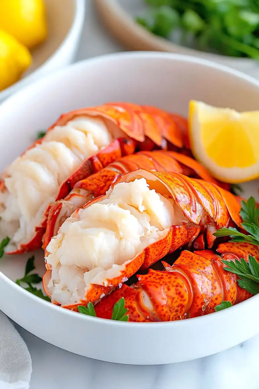 Quick Steamed Lobster Tails