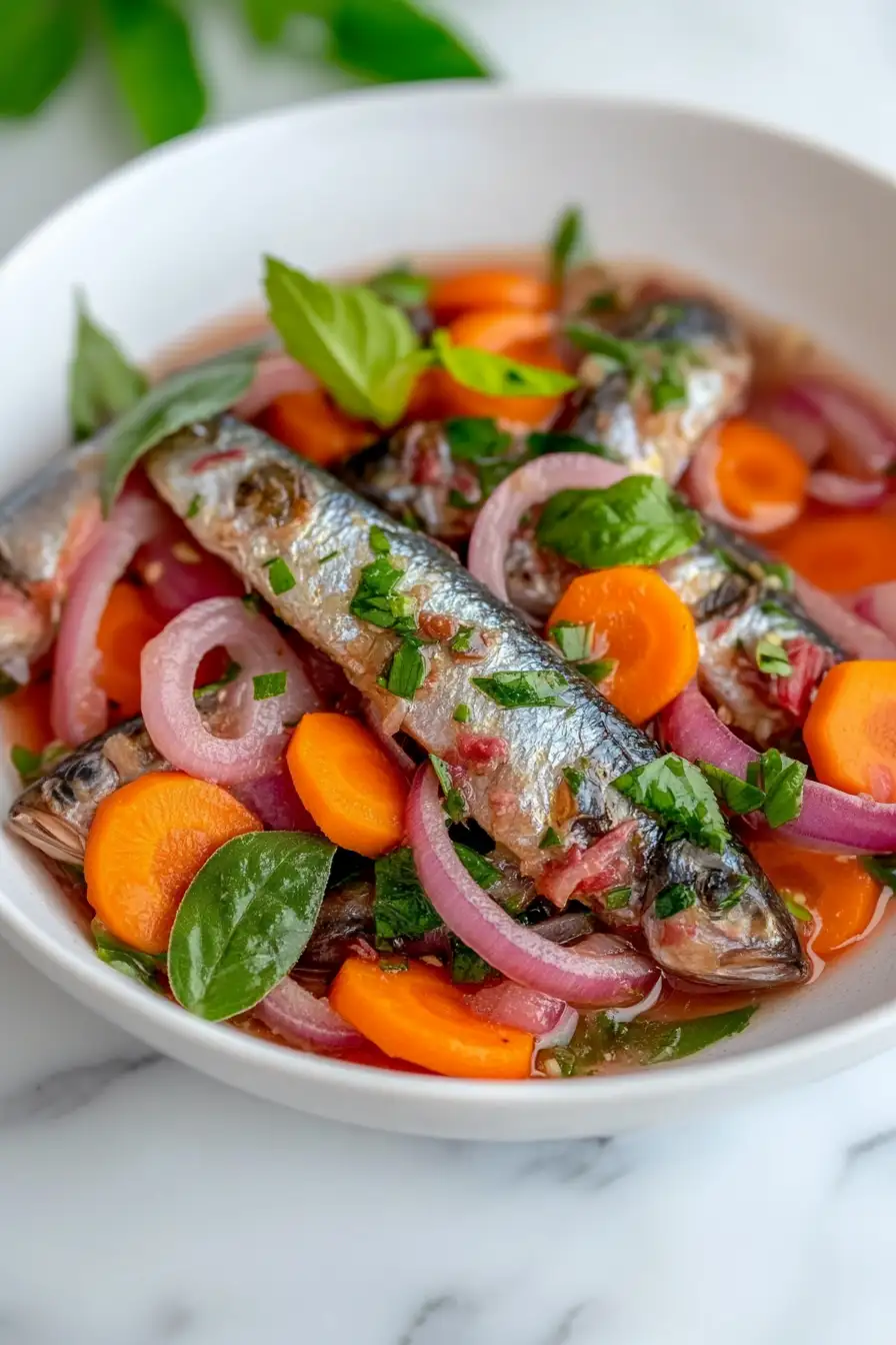 Juicy Sardine Escabeche