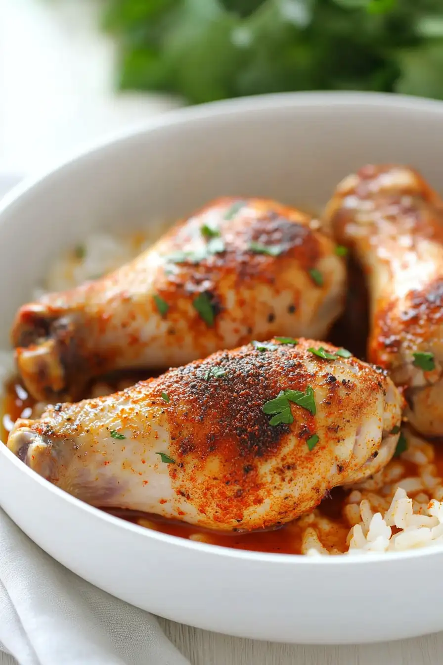 Healthy Roasted Chicken Legs and Thighs