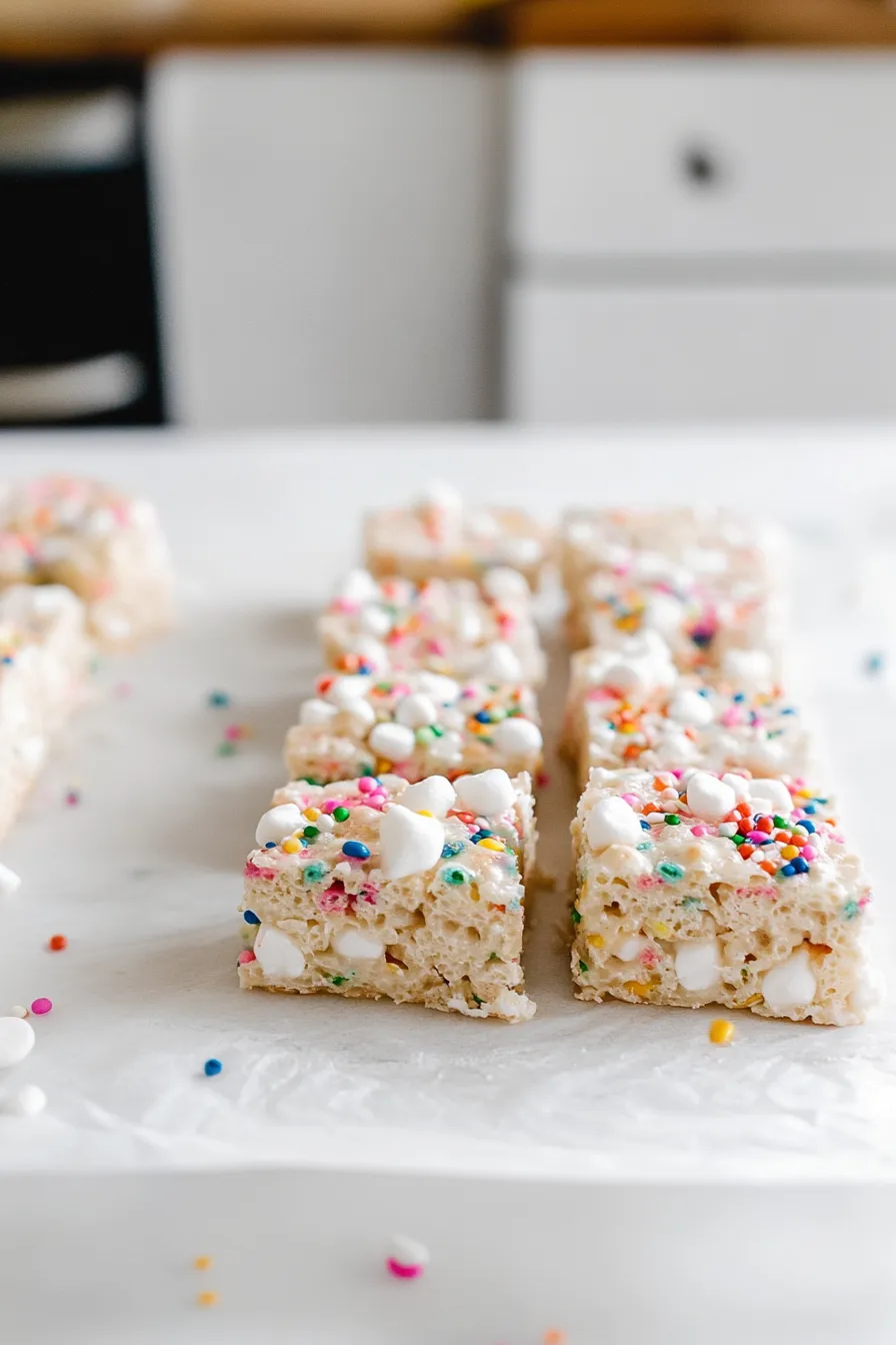 Tasty Rice Krispies with Sprinkles