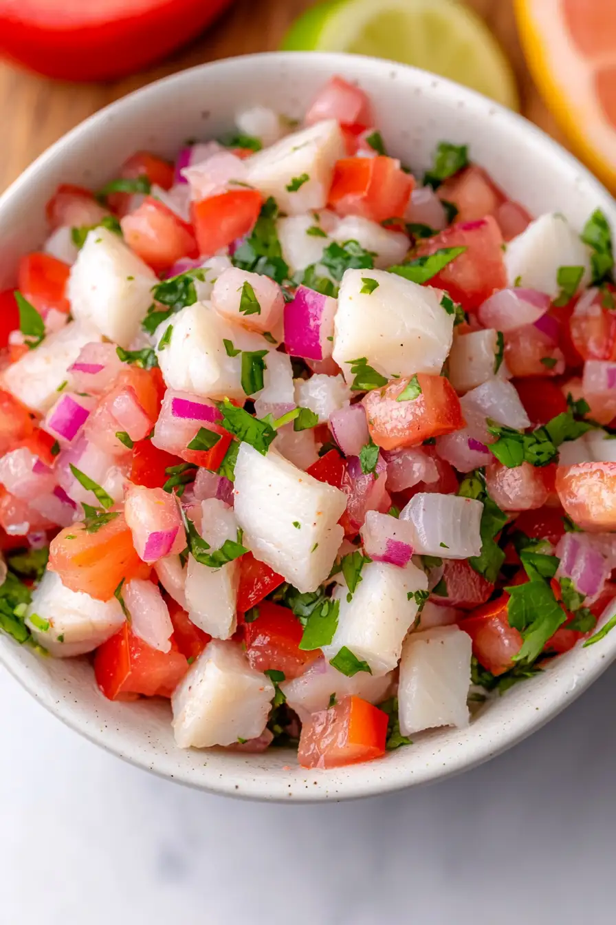 Quick Swordfish Ceviche