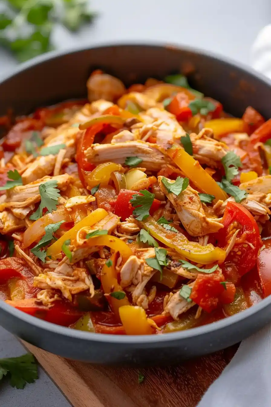 Easy Slow Cooker Chicken Fajitas
