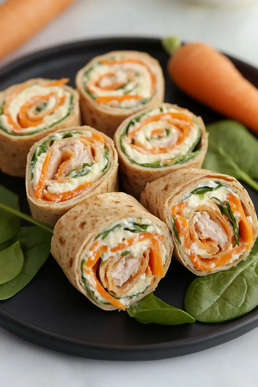 Juicy Turkey Cream Cheese Tortilla Roll Ups
