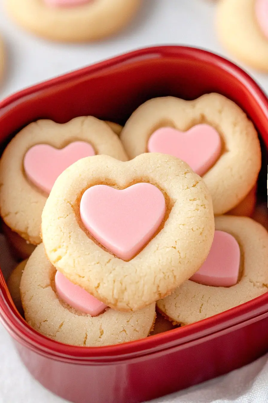Quick Heart Shaped Frosted Sugar Cookies