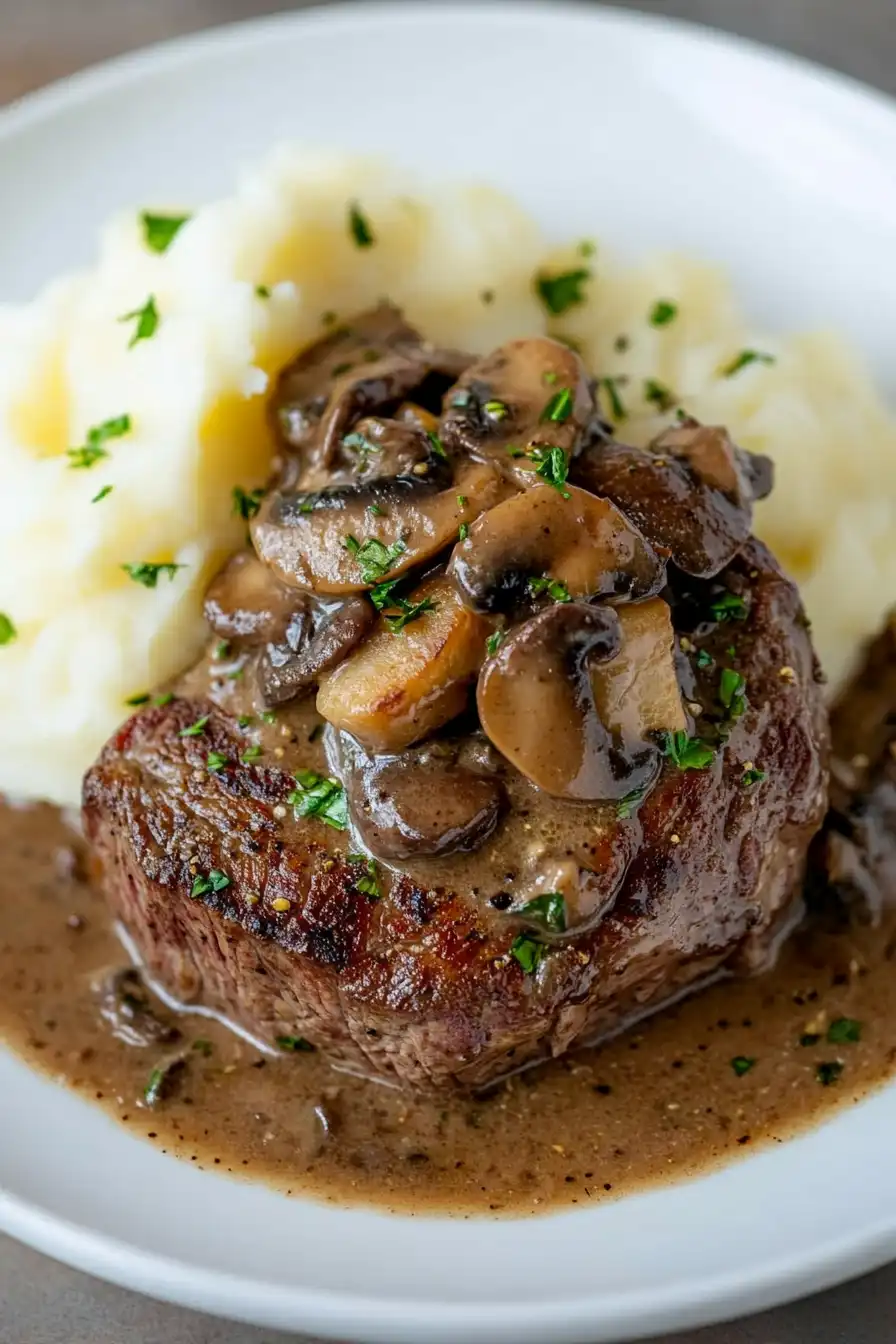 Flavorsome Filet Mignon with Mushroom Sauce