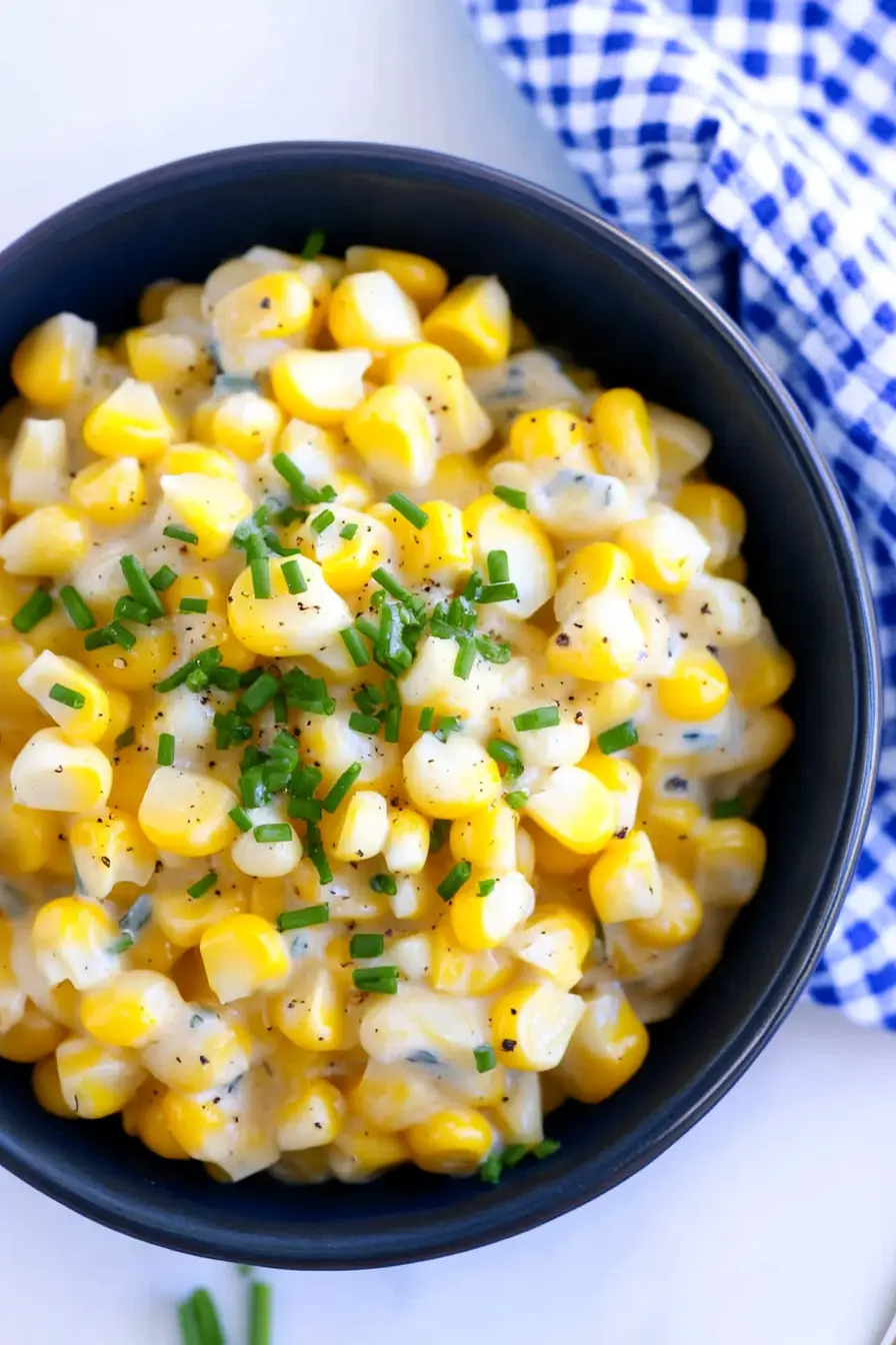 Healthy Cream Cheese Corn Side