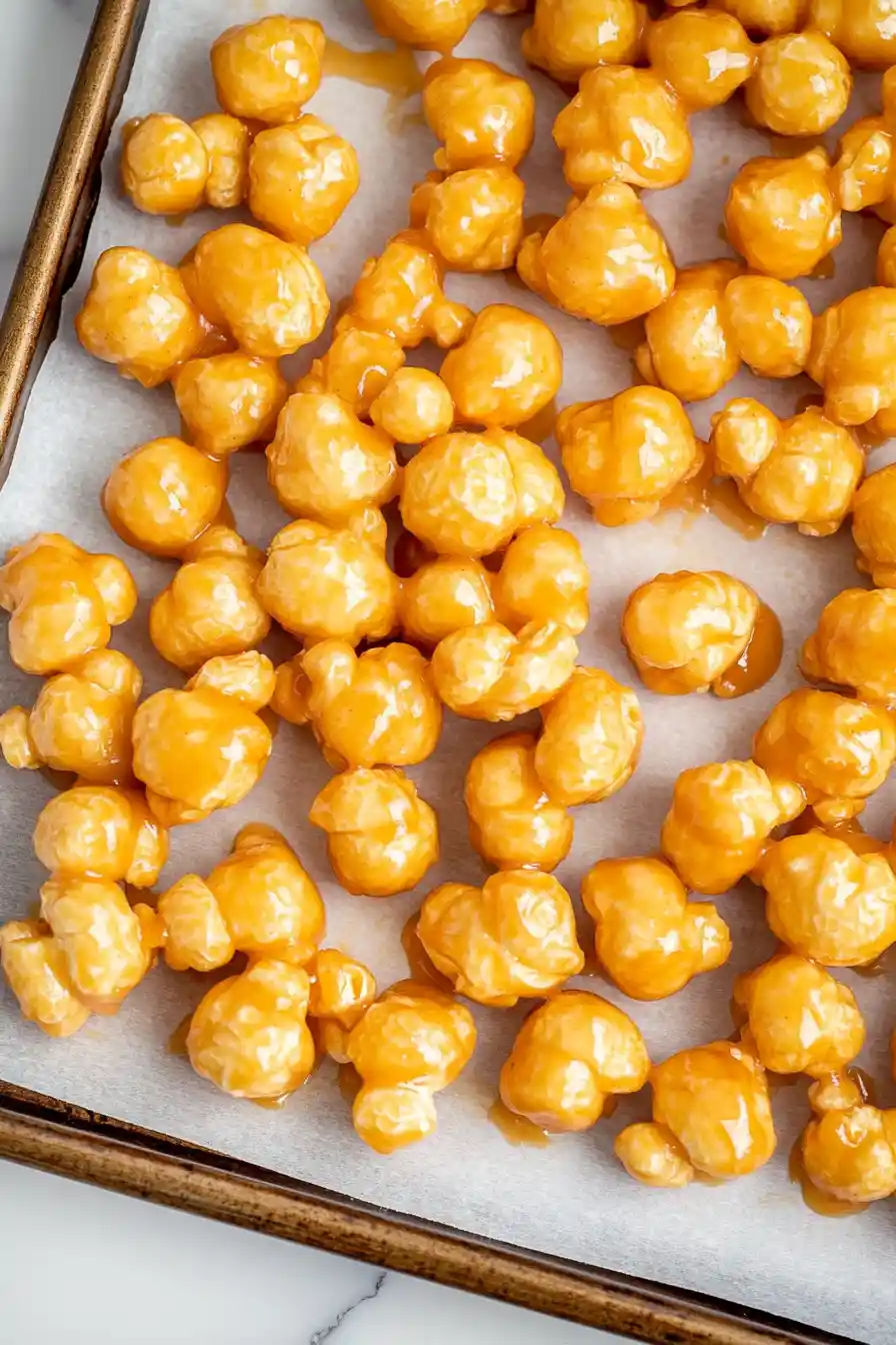 Homemade Caramel Puff Corn