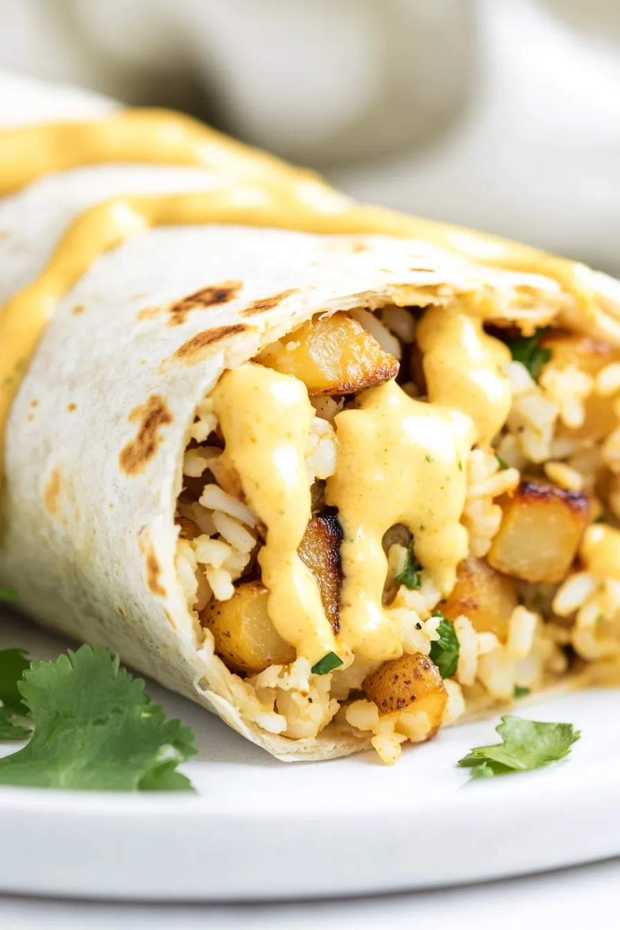 Veggie-Packed Potato Burritos