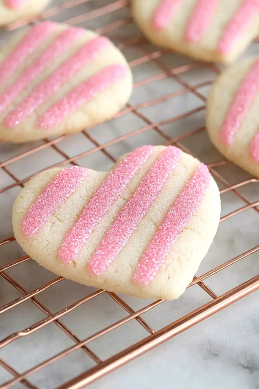 Classic Valentine's Heart Shaped Sugar Cookies