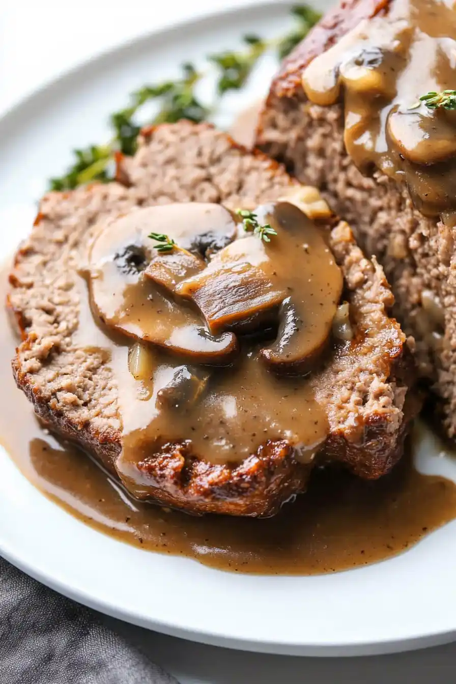 Hearty Meatloaf with Brown Gravy