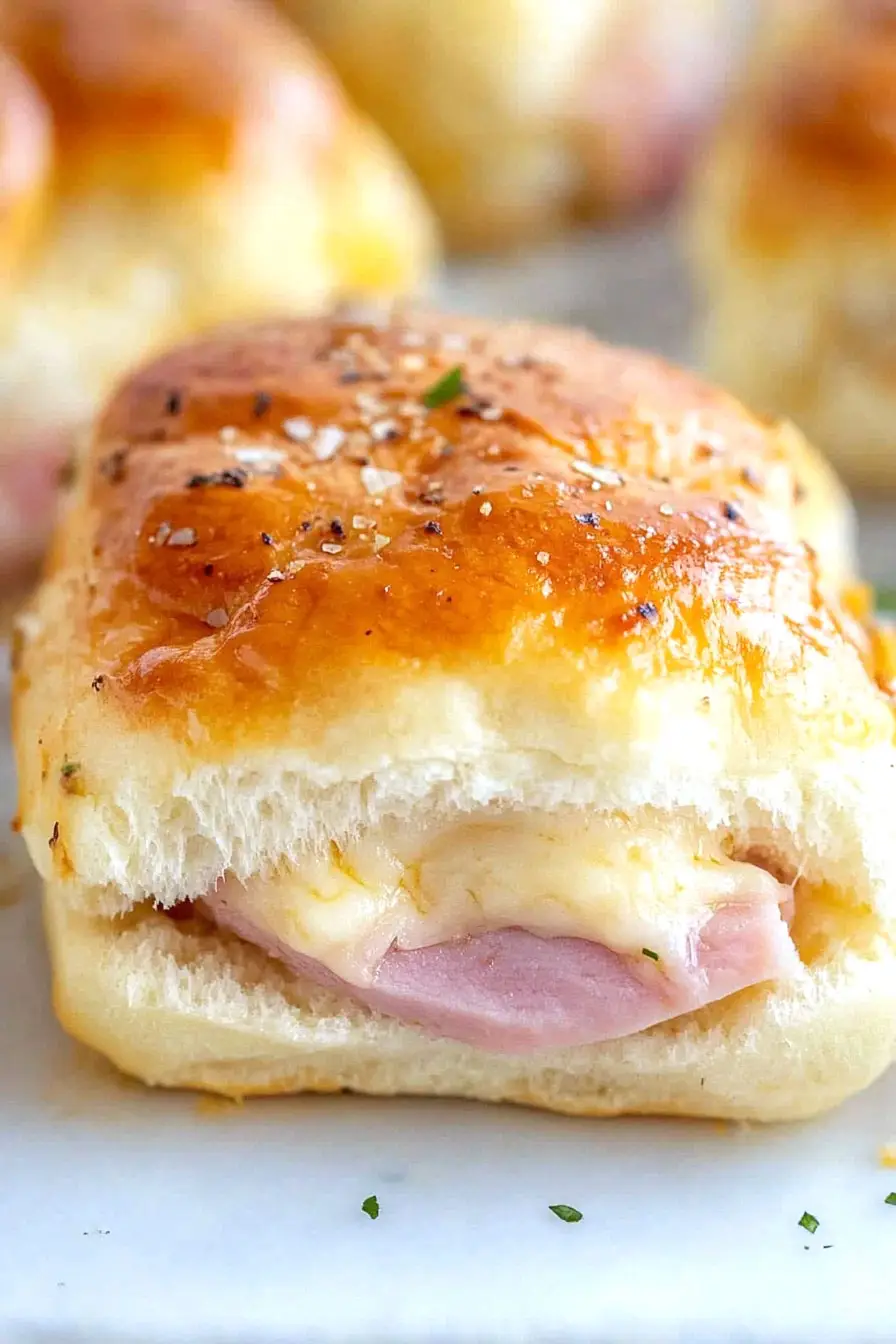 Juicy Ham and Provolone Cheese Sliders
