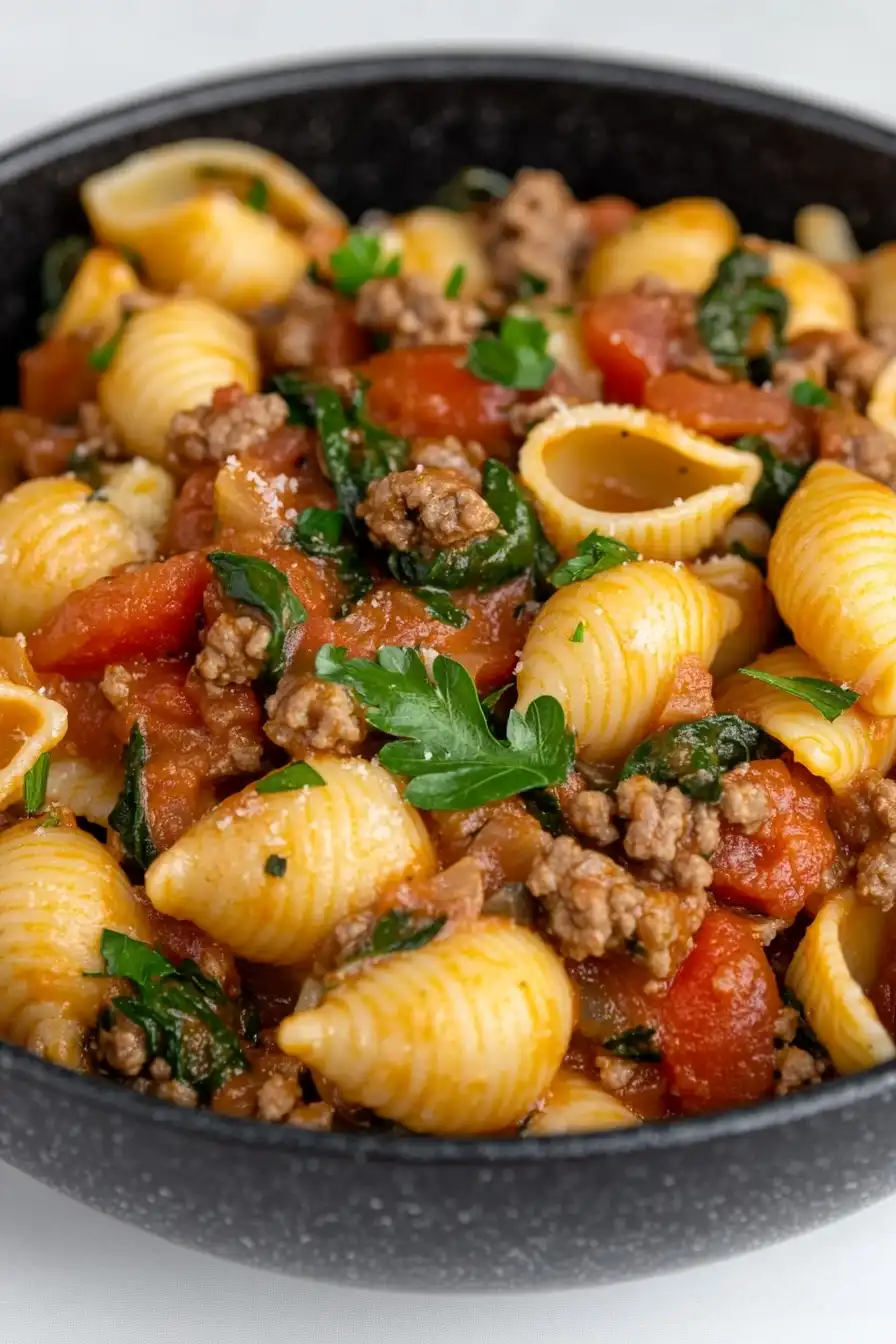 Healthy Ground Beef Pasta Dish
