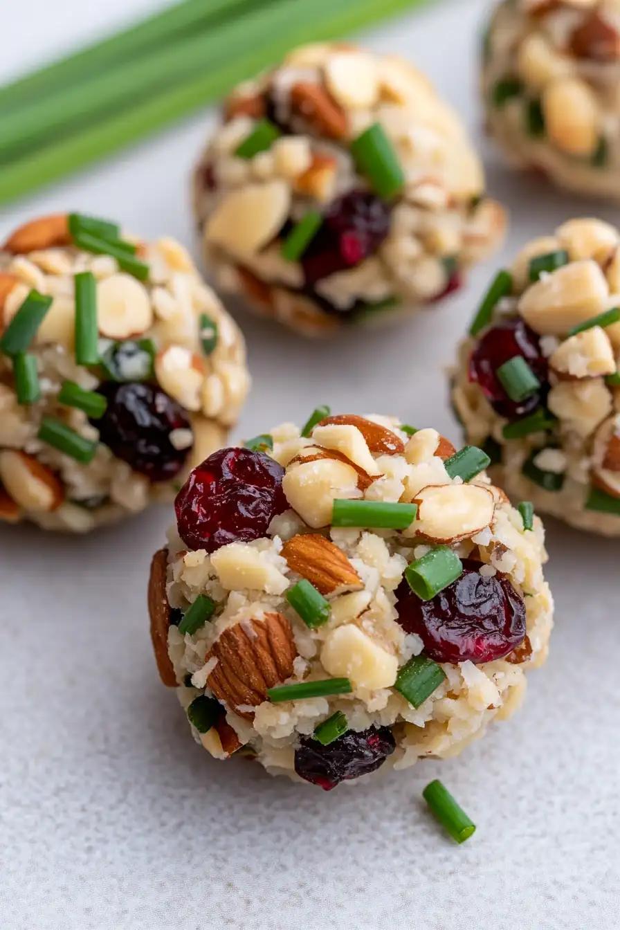 No-Bake Vegan Mini Cheese Balls