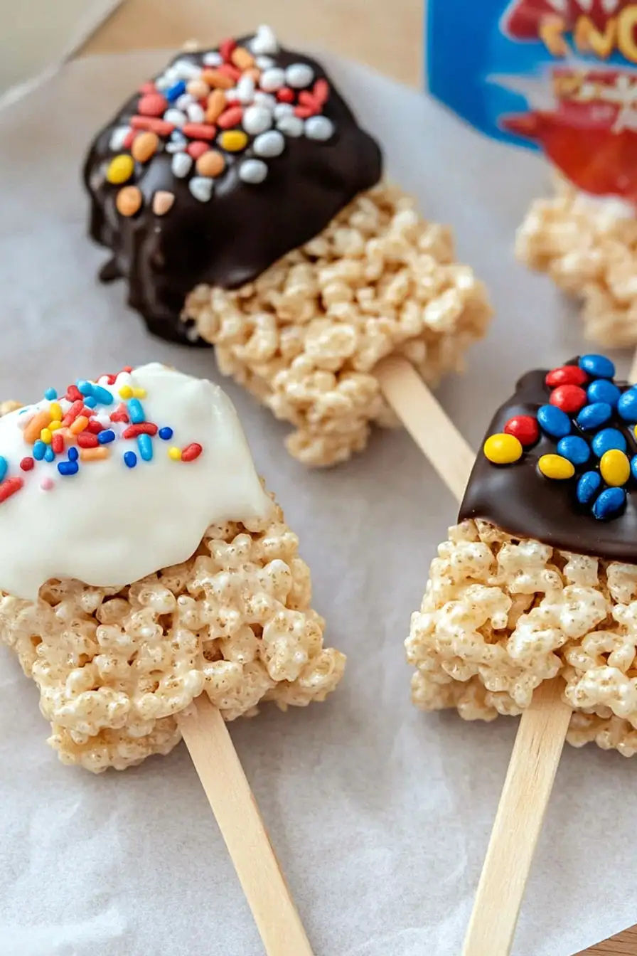Tasty Rice Krispie Lollipops