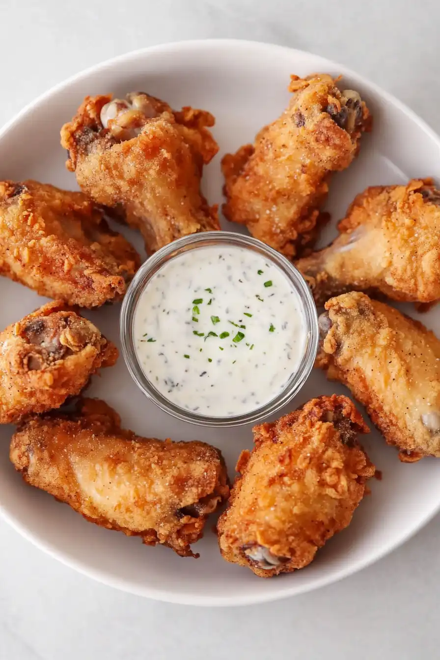 Savory Chicken Wings with Yogurt Sauce