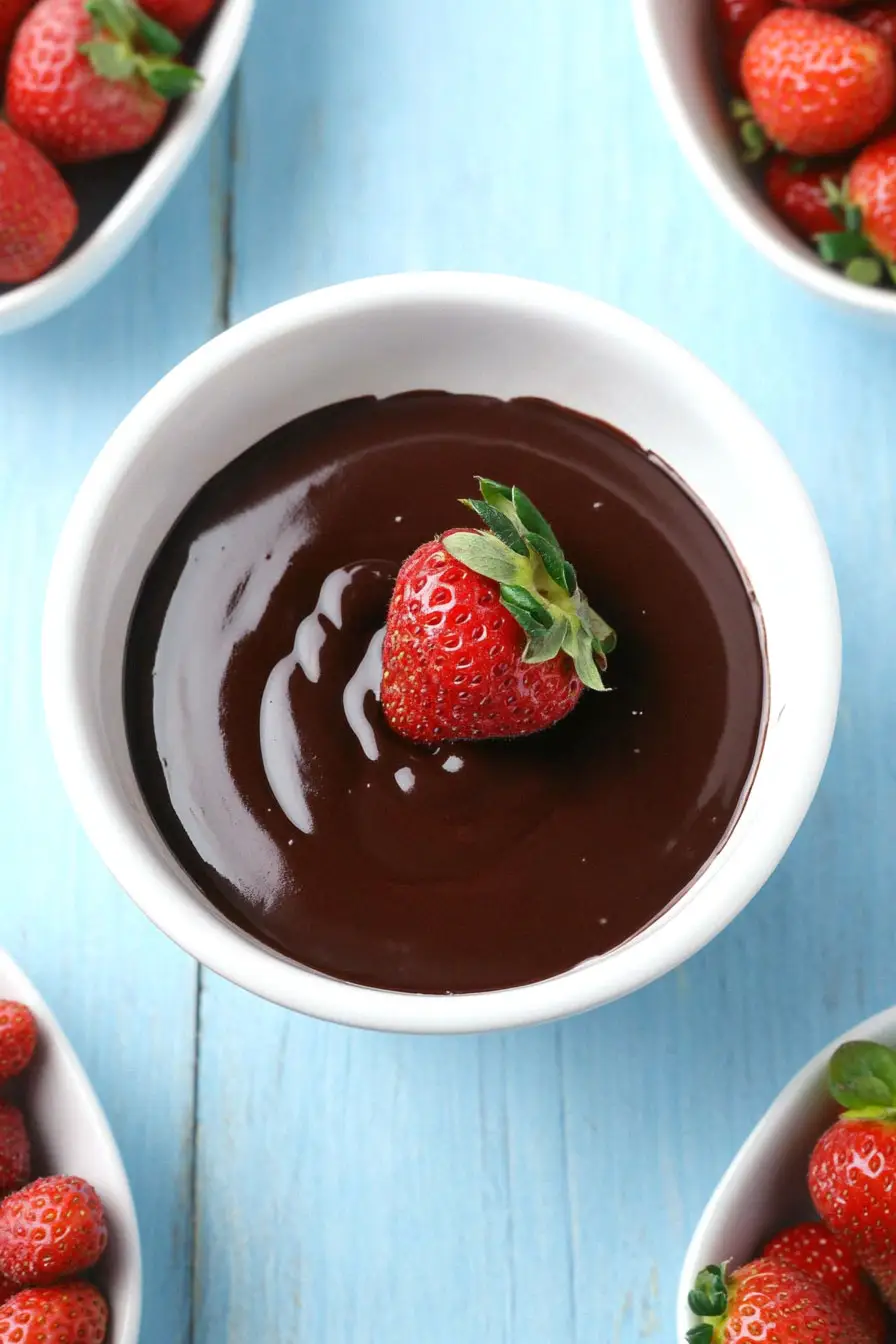 Irresistible Gluten and Dairy Free Chocolate Fondue
