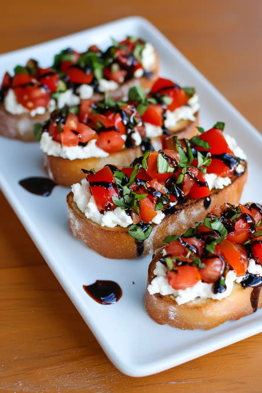 Delicious Goat Cheese Bruschetta