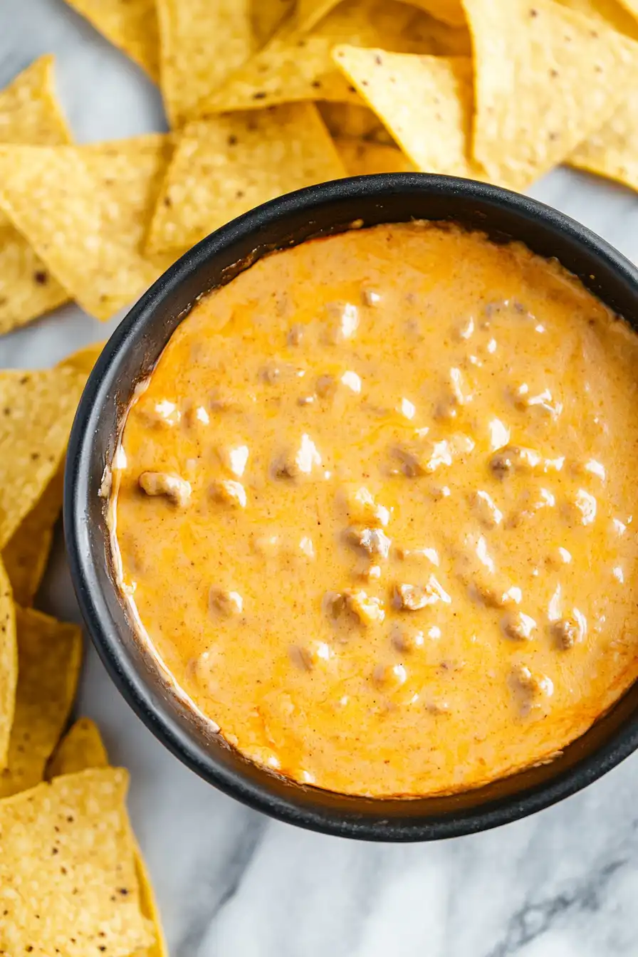 Quick Homemade Chili Cheese Dip
