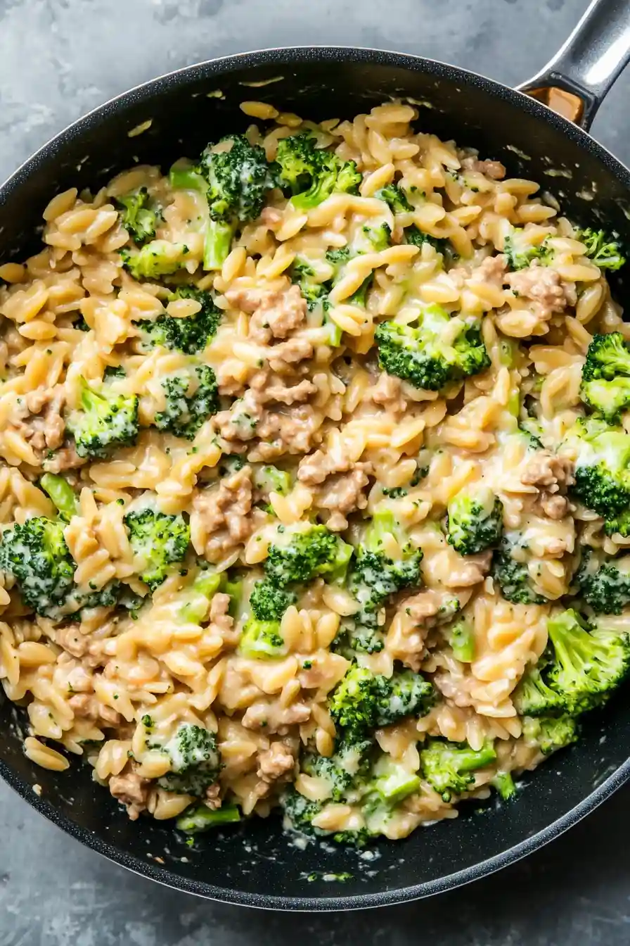 Quick Ground Turkey Orzo Recipe