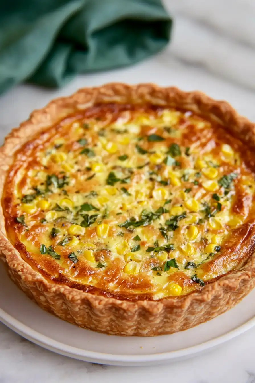 Avocado Corn Quiche