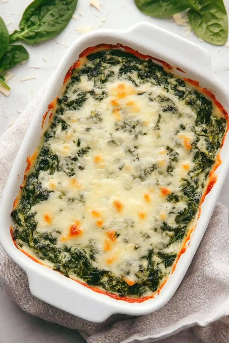Creamy Spinach Gratin