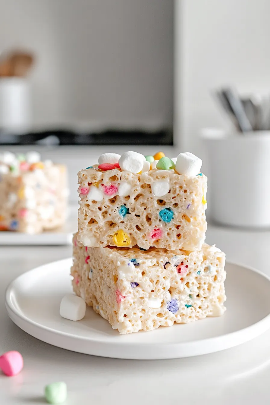 Tasty Rice Krispies with Sprinkles