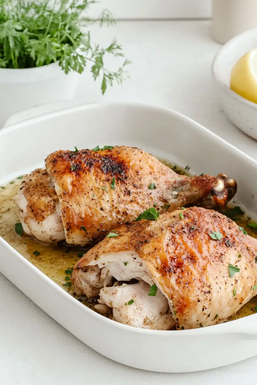 Easy Roasted Half Chicken