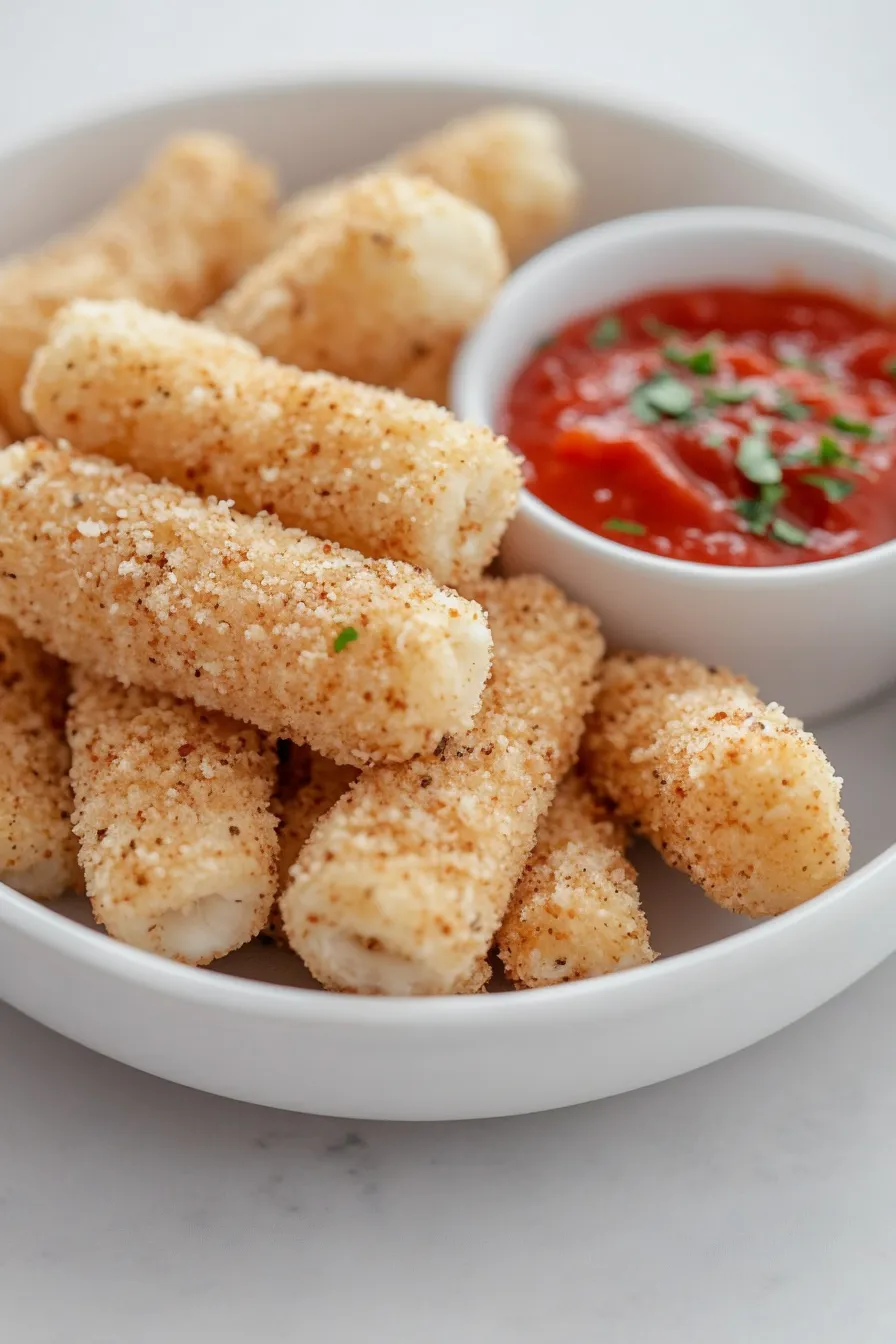 Crispy Baked Mozzarella Sticks Recipe